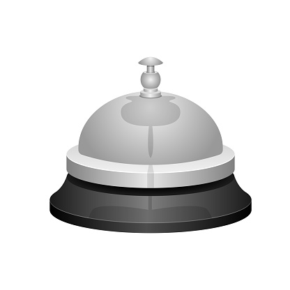 Service Bell Animation Realistic Service Bell Vector Design Illustration Isolated On White ...