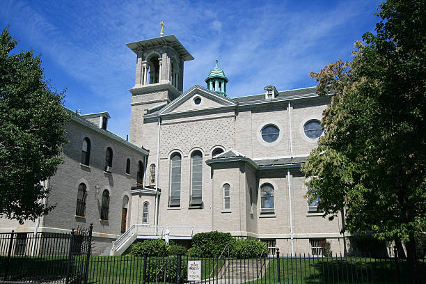 istock Church and  Private School for girls. 117818335