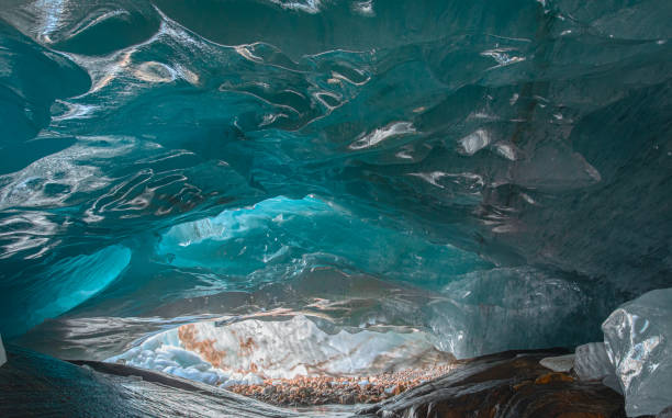 istock beautiful blue ice glacier cave grotto inside the mountain glacier 1178184356