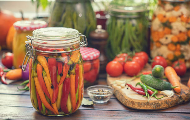 istock Preserving Chili Peppers in a Jars 1178188248