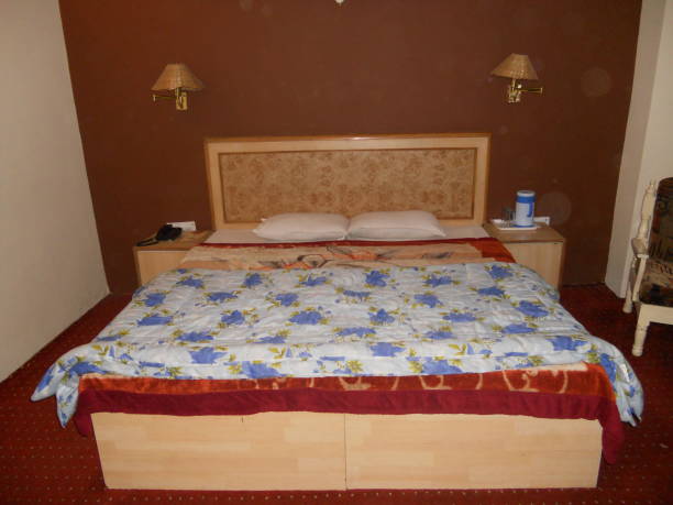istock Bed set furniture in a room 1178188570
