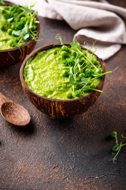 istock Vegan green broccoli soup or smoothie 1178189704