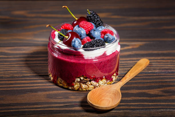 istock Breakfast with oatmeal and fresh fruit 1178190249