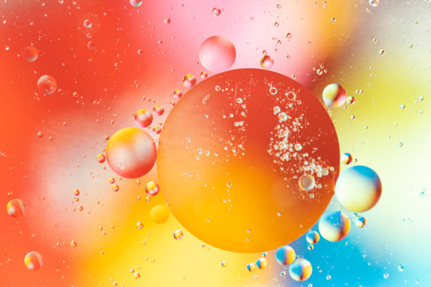 istock Water bubbles. Macro shot of air or molecule. Abstract space background. 1178191028