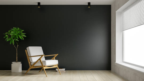 istock Interior of modern living room 3D rendering 1178191658