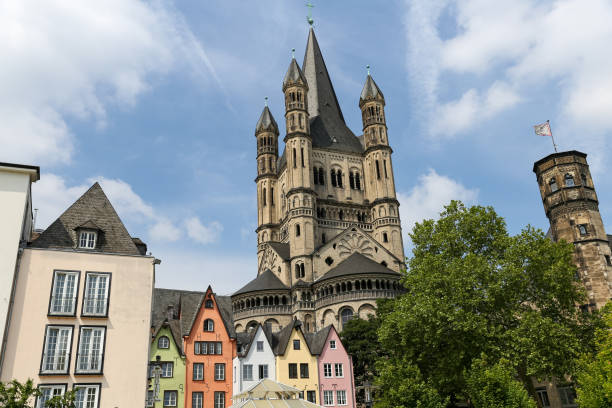 Great Saint Martin Church in Cologne City, Germany