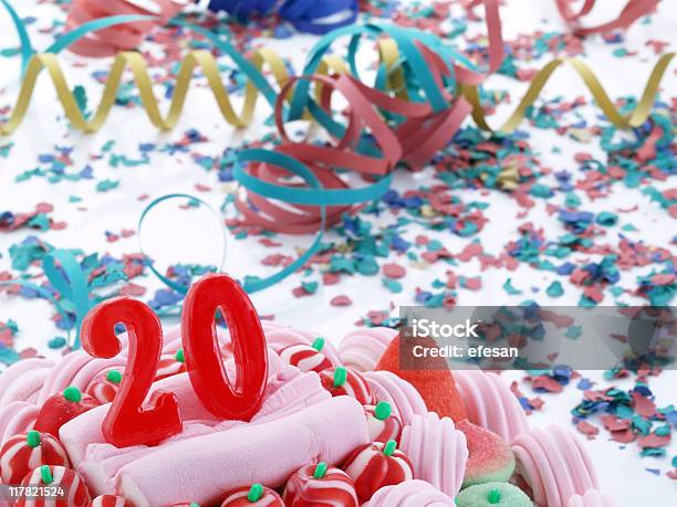 20 Th Aniversario Foto de stock y más banco de imágenes de Alimento - Alimento, Aniversario, Azúcar