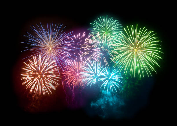 istock Bright Colourful Fireworks Filling The Night Sky 1178215977