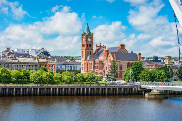 Guildhall in downtown Derry Northern Ireland UK