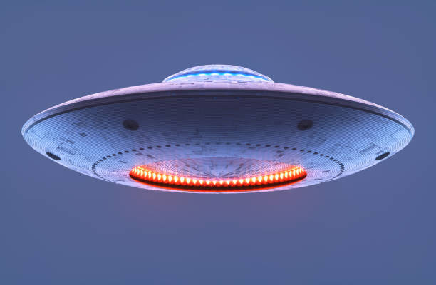 Unidentified Flying Object Clipping Path stock photo