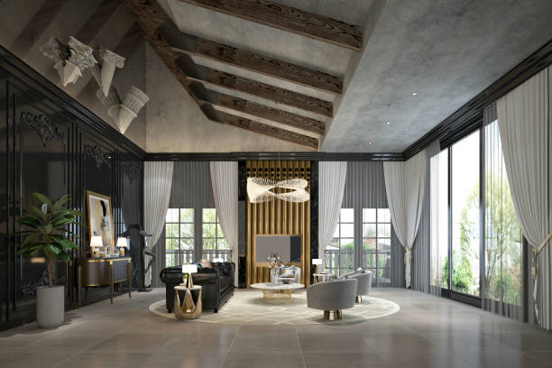 istock 3D Render of Living room 1178219645