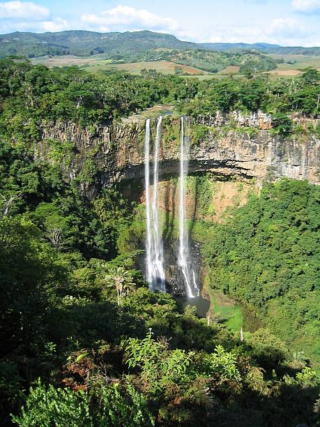 istock Waterfall on the island of Mauritius 117822282