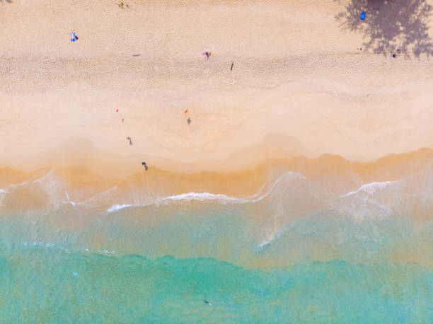 istock Aerial view sea wave white sand beach Phuket 1178228920