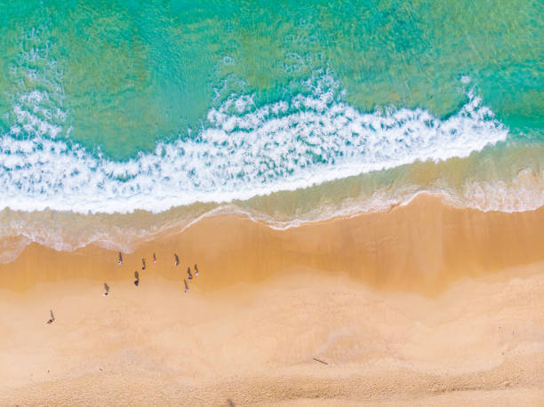 istock Aerial view sea wave white sand beach Phuket 1178232419