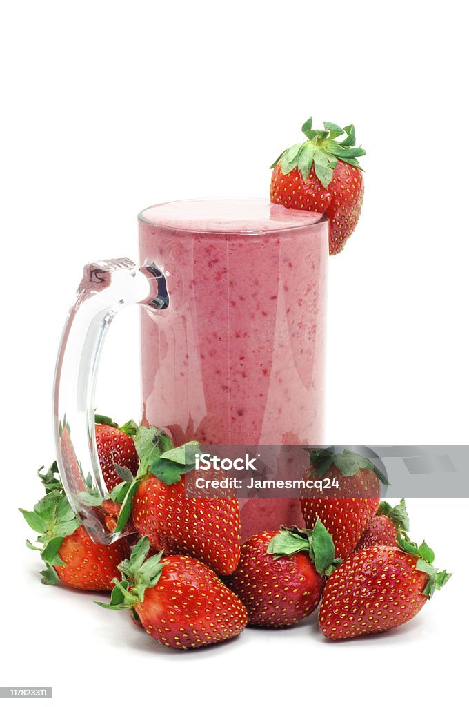 Smoothie de morango - Foto de stock de Alimentação Saudável royalty-free