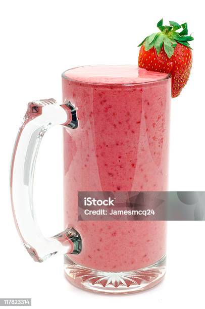 Strawberry Smoothie Stock Photo - Download Image Now - Beer Glass, Berry, Berry Fruit