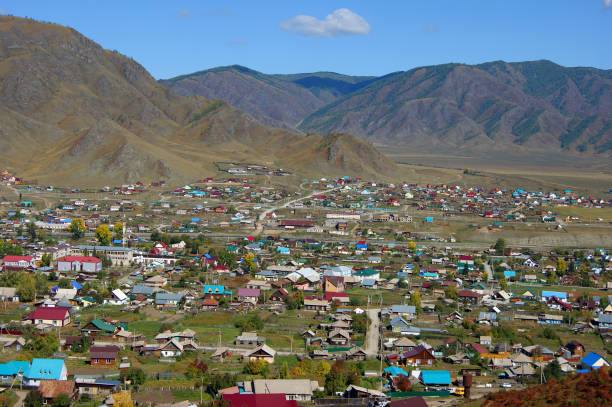 istock Small village in mountain daytime type overhand 1178241240