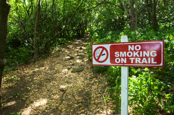 no smoking sign in park