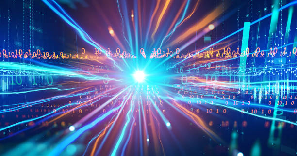 istock Light speed zoom travel in Deep space  background 3d illustration. 1178246501