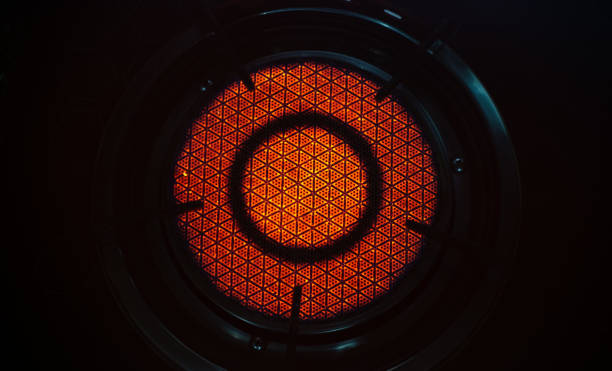 istock Infrared radiation technology on ceramic pattern of gas stove 1178249094