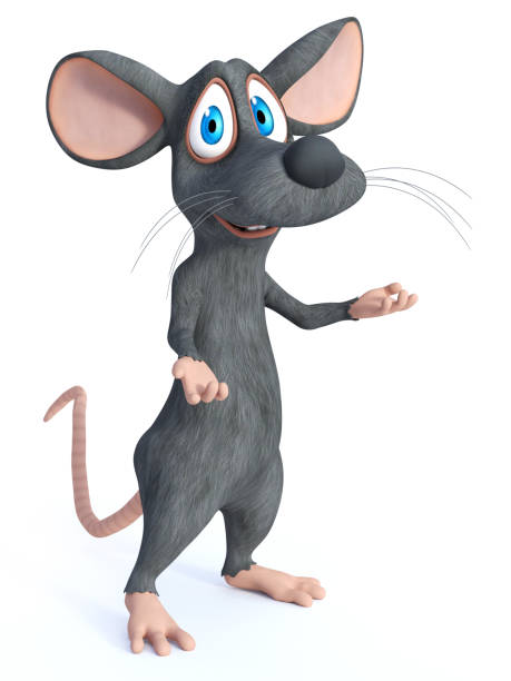istock 3D rendering of a smiling cartoon mouse welcoming you. 1178251948
