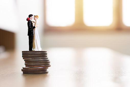 Los financieros ahorran dinero para la boda. Prepárese para los gastos de matrimonio photo