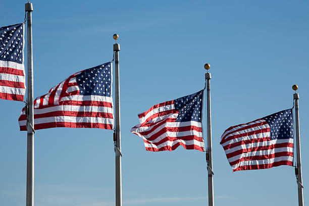 istock The Washington Monument landmark flags 117825888