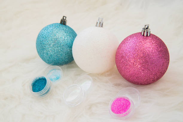 istock Blue and pink Christmas toys 1178268445