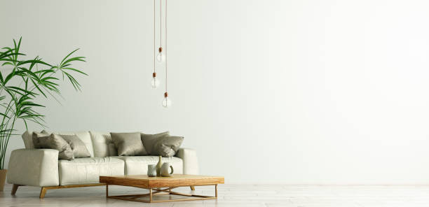 istock Interior of modern living room with green sofa 3d rendering 1178268975
