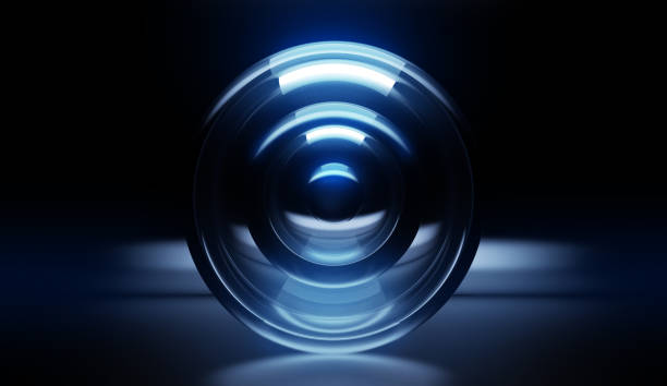 istock Multiple glass spheres against black background 1178275378