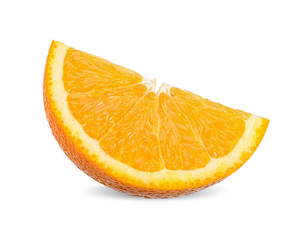 istock Slice orange isolated on white clipping path 1178276118