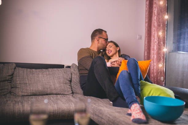 istock Young couple at home 1178276213
