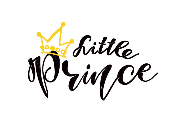 Little Princess - Prince - cute hand drawn doodle lettering poster banner art postcard