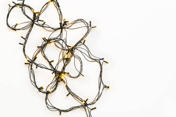 istock Festive background with luminous garland. Holiday concept 1178279707