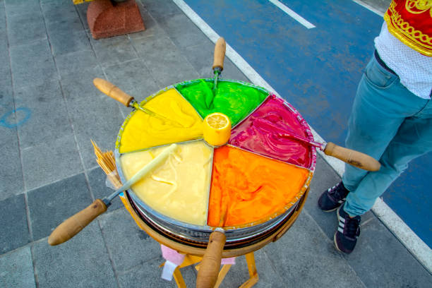 istock Old traditional Turkish Ottoman handmade stick candy , Macun. 1178281876