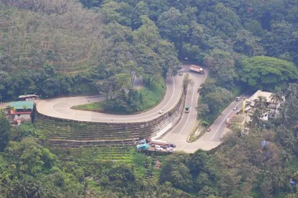 Photo of Wayanad hair pin bend view, Kerala, India