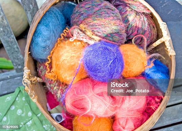 Basket Of Fuzzy Stock Photo - Download Image Now - Basket, Color Image, Fiber