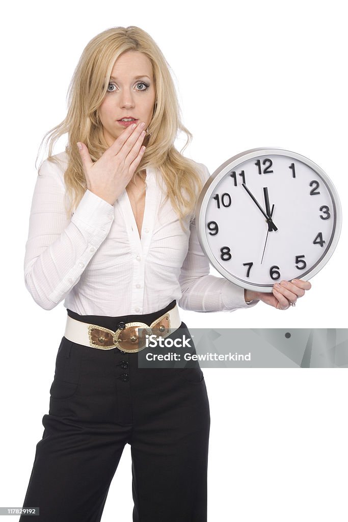 Ritratto di affari-serie di Clock - Foto stock royalty-free di 20-24 anni