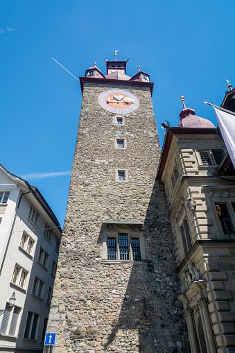 The old city hall of Lucerne. Lucerne is one of the most beautiful town of Switzerland.