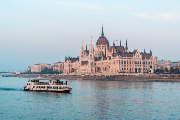 istock Hungarian parliament in Budapest on the Danube river 1178298118