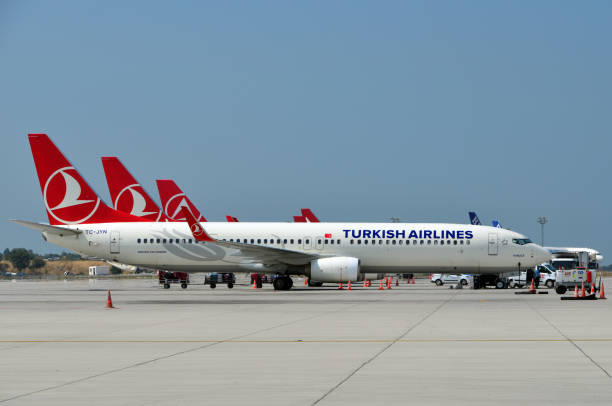 Boeing 737 NG (Next Generation), Turkish Airlines Boeing 737-900, Istanbul Airport, Istanbul, Turkey stock photo