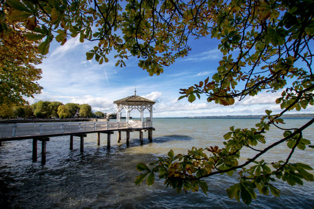 Boathouse Boathouse Lake Constance bregenz stock pictures, royalty-free photos & images