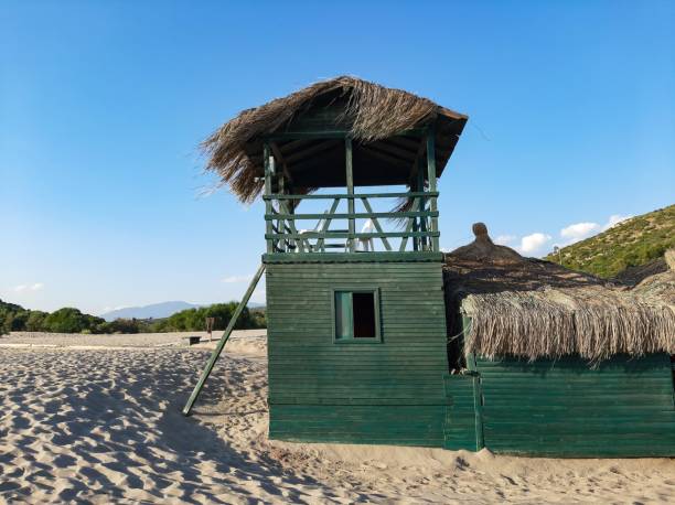 istock Seafront lifeguard tower, seashore, Patara Beach 1178307346