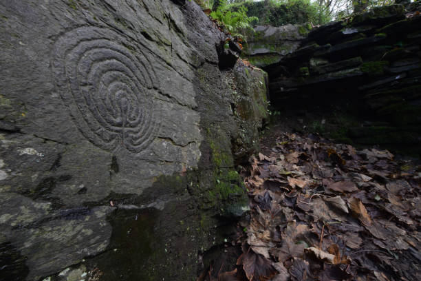 istock Bronze Age Carving of a labyrinth maze Cornwall 1178315376