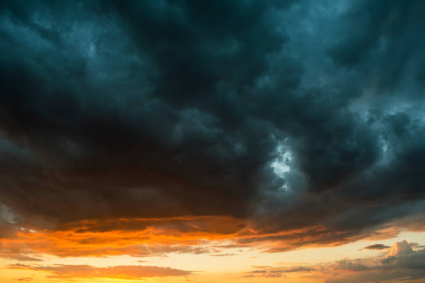 istock Storm clouds at sunset in bright colors 1178317754