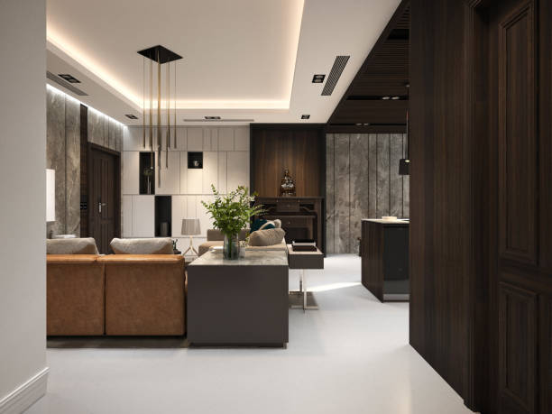 istock 3d render of modern living and dining space at home 1178318282