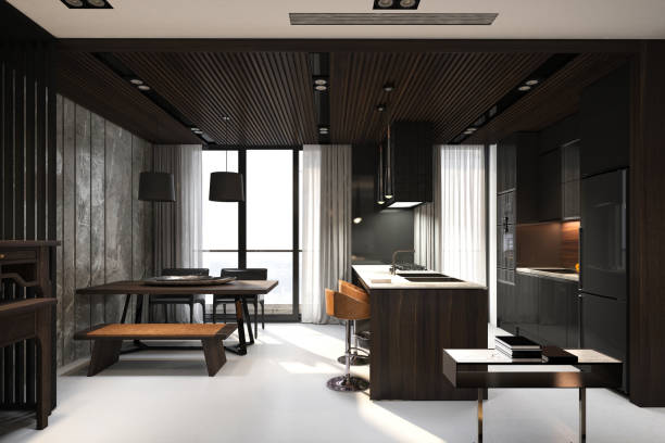 istock 3d render of modern living and dining space at home 1178318283