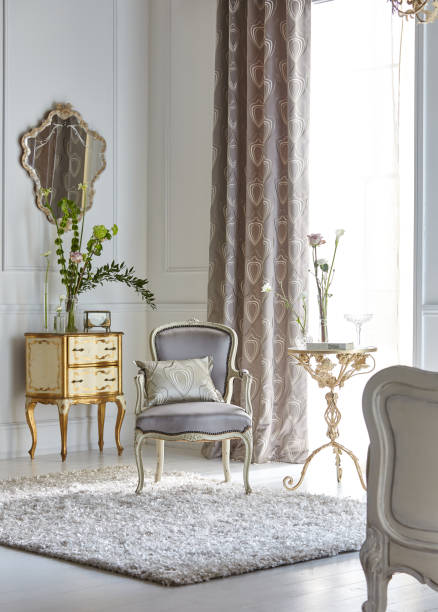 istock Interior of a retro styled bedroom 1178319332