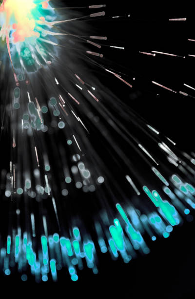 istock Abstract background with optical Fibers 1178319850