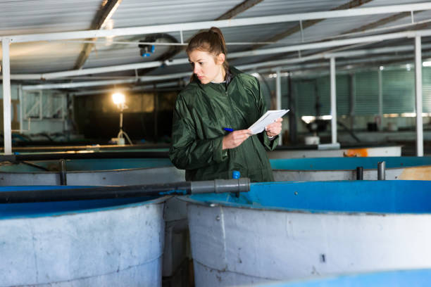 istock Woman controlling fish growth 1178322494